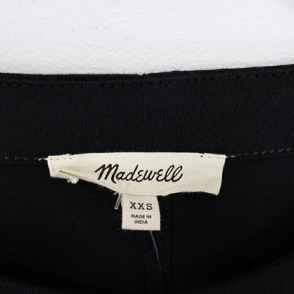 Madewell Puff Sleeve Tee Jet Black Size XXS NWT - Picture 4 of 7